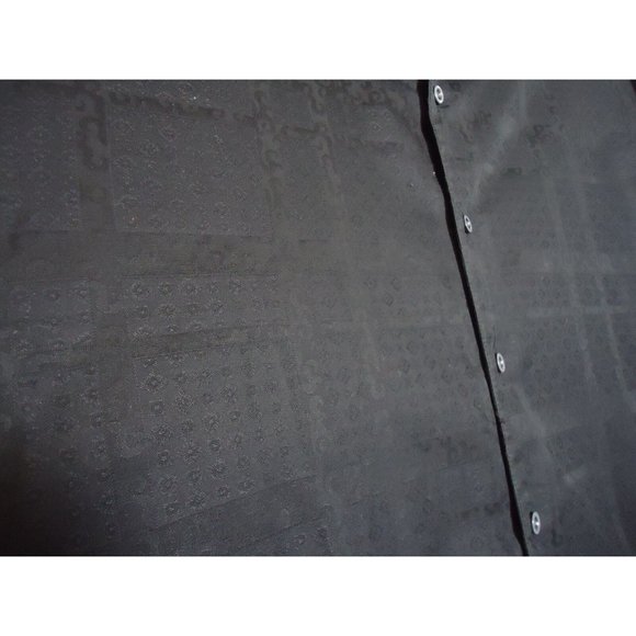 Robert Graham Black 3xl Classic Fit Button Front Shirt Black White Flip Cuffs - Picture 2 of 9